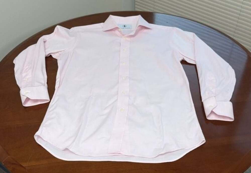 Liam John Custom Made Men's Pink Long Sleeve Button Down Dress Shirt